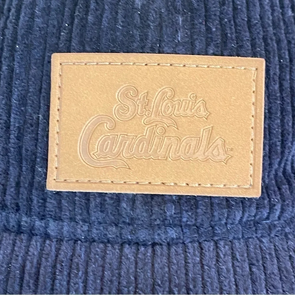 ST LOUIS CARDINALS NAVY BLUE ADULT CORDUROY HAT CAP 9/30/2023 NEW GIVEAWAY SGA